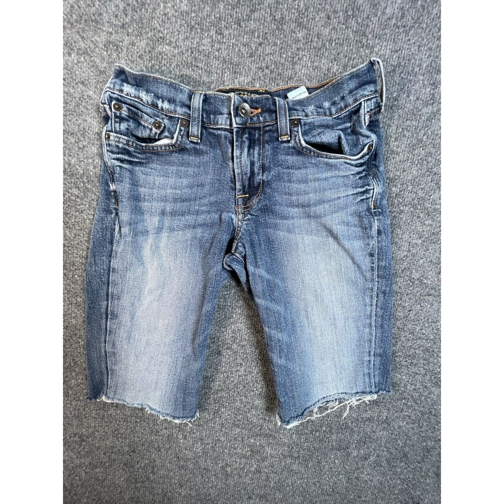 Lucky Brand Jean Size 2 Blue Sweet n Straight Cut Off Low Rise 90s